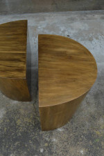 Norman Diekman for Coalesse hard Maple Veneer Occasional Table