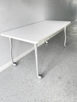 Office Table, work Table, Multi-Purpose Table with wheels