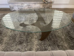 Coffee Table Glass Top - Oval 52x32"