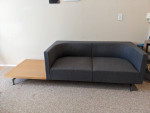 Davis Furniture love seat with table