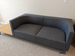 Davis Furniture love seat with table