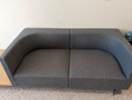 Davis Furniture love seat with table