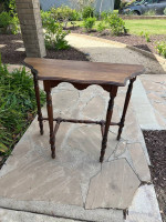 Antique Demilune Console Table