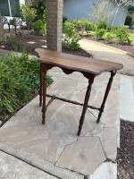 Antique Demilune Console Table