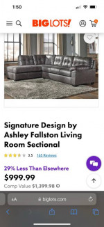 Spring cleaning! Bed set, dining room table set, Ashley sectional couch. All in 