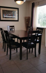 TABLE AND SIX CHAIRS
