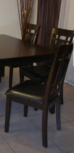 TABLE AND SIX CHAIRS BRAND NEW