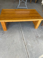 Mission style coffee table - solid oak