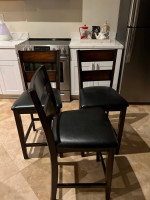 Pier Import Solid Wood High Top table in Excellent Condition.
