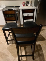 Pier Import Solid Wood High Top table in Excellent Condition.