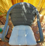 2 Grey Resin Wicker Chairs & Table