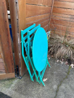 Outdoor bistro table and chairs