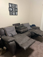Faux Leather Sofa