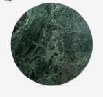 Green marble side table