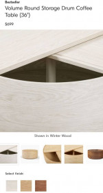 West elm storage coffee table