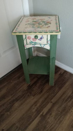 Simple farm house style side table with drawer