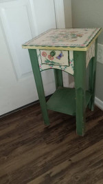 Simple farm house style side table with drawer