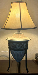 Matching floor and table lamp set