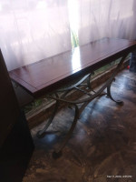 Distressed Hardwood Entryway Console Sofa Table
