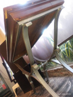 Distressed Hardwood Entryway Console Sofa Table