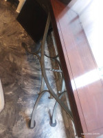 Distressed Hardwood Entryway Console Sofa Table