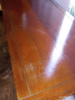 Distressed Hardwood Entryway Console Sofa Table