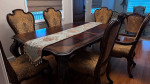 Solid wood Diner table with 6 chairs