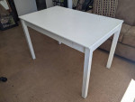 Large White Table With Drawer