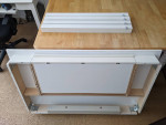 Large White Table With Drawer