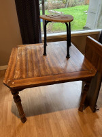 Wood Dining Room Table with leaf