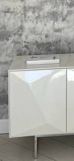 Italy 2000 White Contemporary modern cabinet sideboard console table
