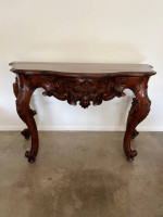 Traditional Ralph Lauren FrenCh carved wood console Credenza table