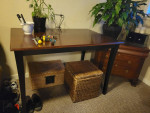 Wood table wInternal leaf