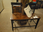 Wood table wInternal leaf