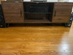 TV/stereo console table (midcentury leg style)