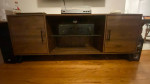 TV/stereo console table (midcentury leg style)