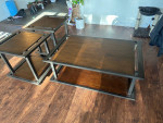 Matching coffee table and side tables