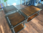 Matching coffee table and side tables