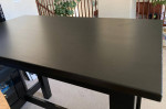 Ikea Black High Bar Table - Wood