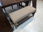 Dining table set included 2 extension, chairs and bench