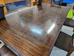 Dining table set included 2 extension, chairs and bench