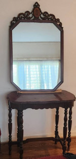 Antique 6 Legged Spanish Wood Side or End  Table
