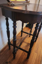 Antique 6 Legged Spanish Wood Side or End  Table