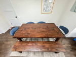Farm Dining Table & Bench