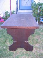 Wood Trestle table