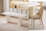 5-Piece Dining Table Set with 4 Chairs, Modern Kitchen Dining Table Se