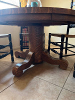 Antique Tiger Oak Table