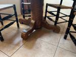 Antique Tiger Oak Table