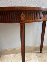 Antique crescent table
