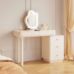 Makeup Vanity Desk with LED Light & Mirror Modern Cosmetics Table for